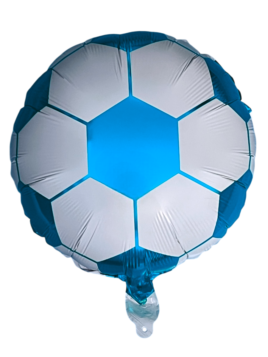 Fotbalový Míč Světle Modro Bílý Fóliový Balónek Kulatý