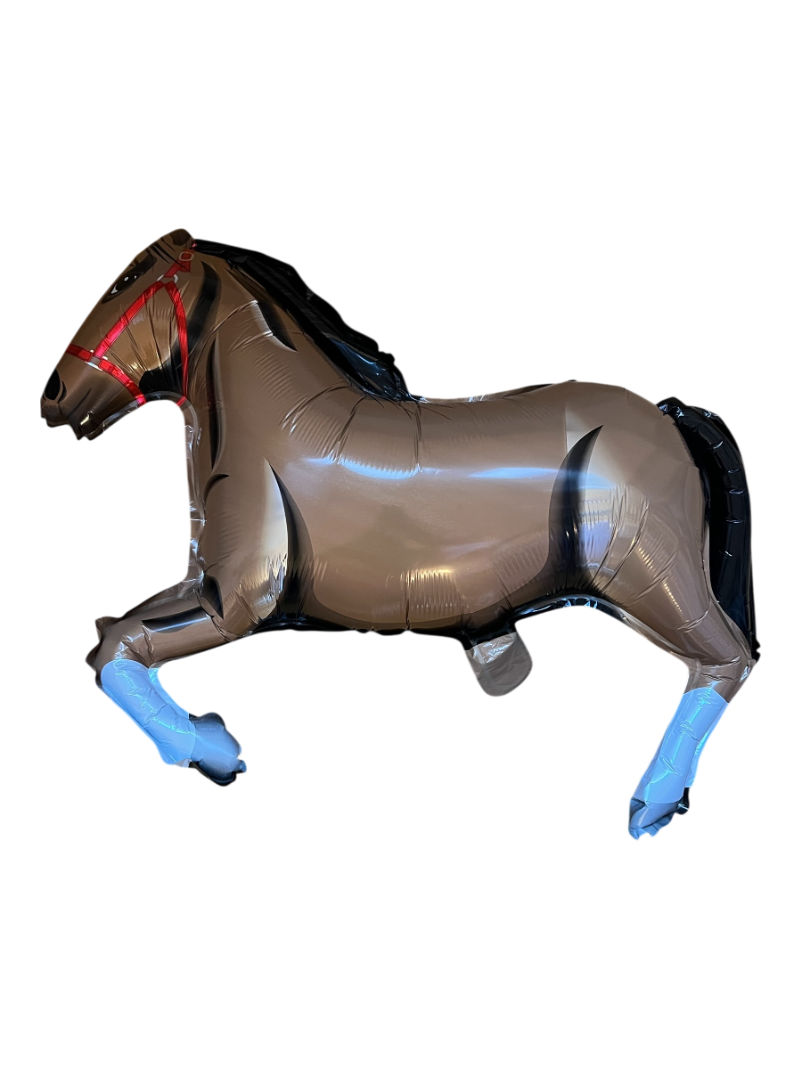 Kůň Fóliový Balónek Hnědý