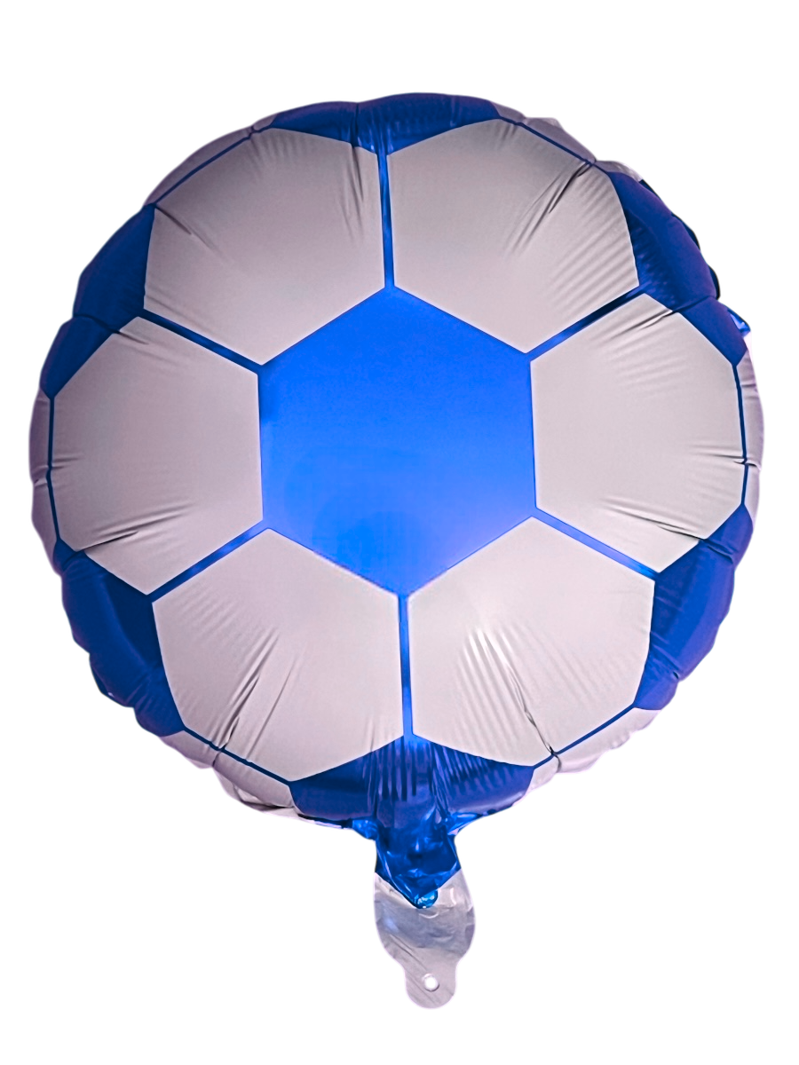 Fotbalový Míč Modro Bílý Fóliový Balónek Kulatý